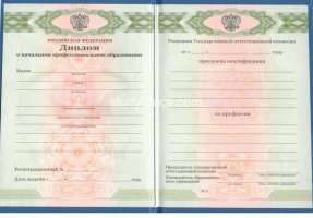 Диплом училища 2010 в Новокузнецке
